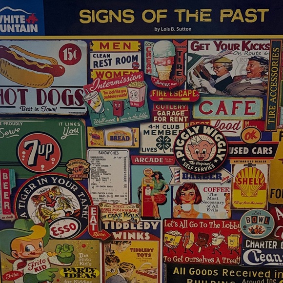 White Mountain Other - White Mountain Vintage Signs Puzzle